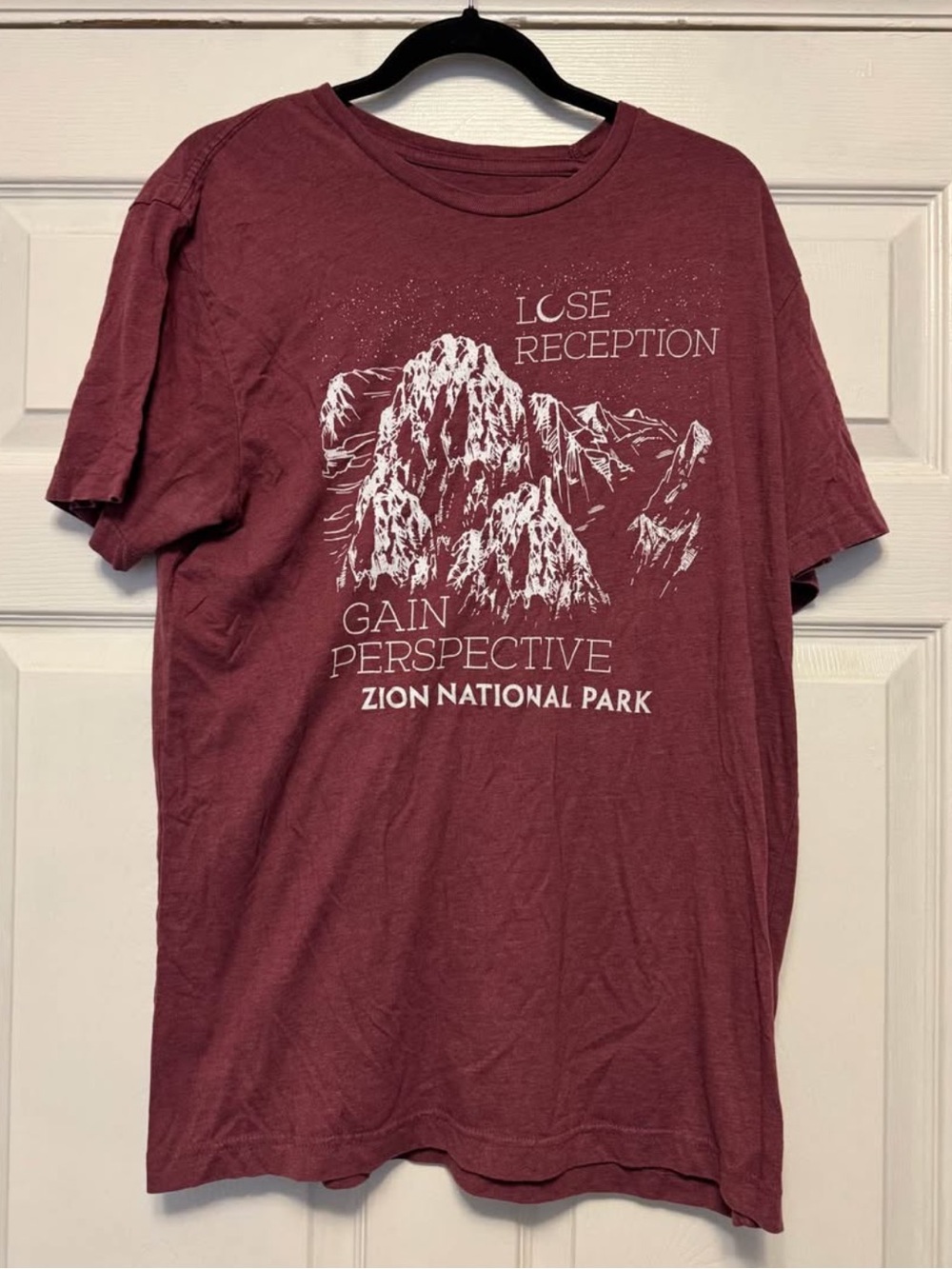 Zion National Park Graphic Tee - Maroon